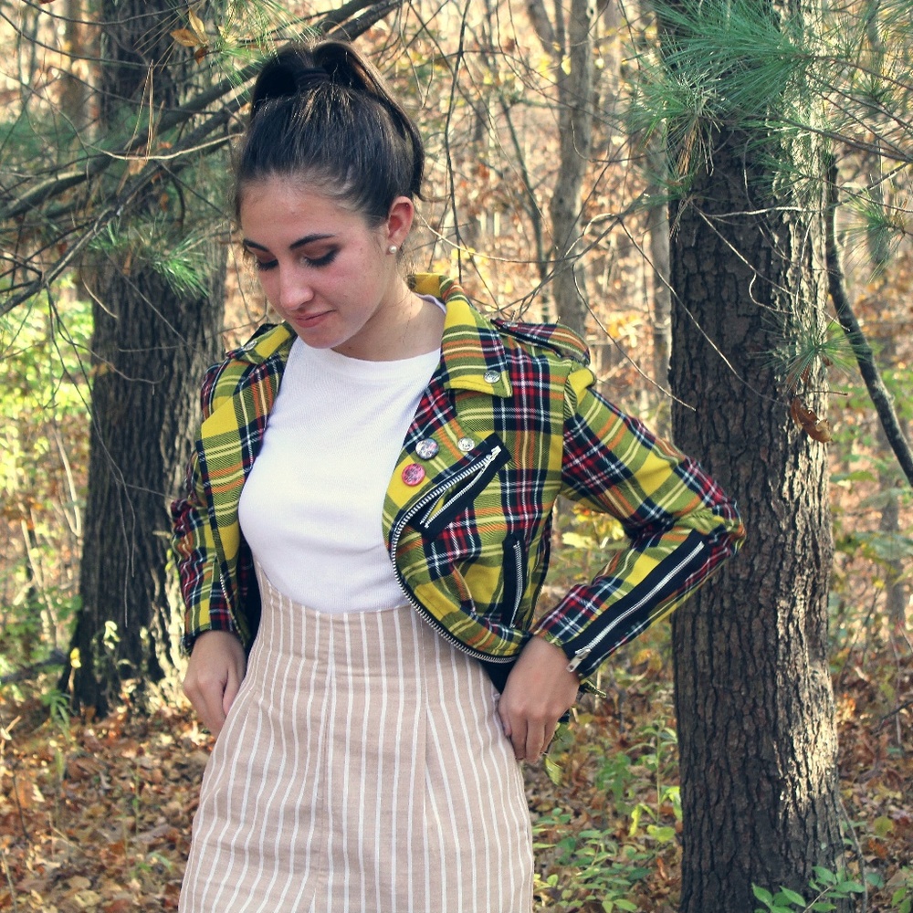 Plaid Rebel Jacket- Yellow Plaid